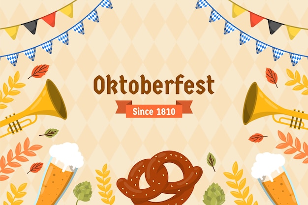 Fundo plano para celebração da oktoberfest