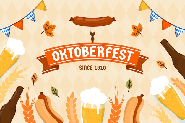 Fundo plano para celebração da oktoberfest