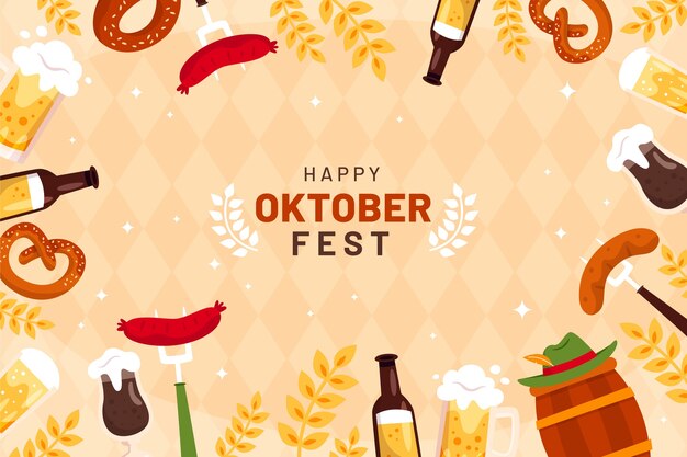 Fundo plano para celebração da oktoberfest