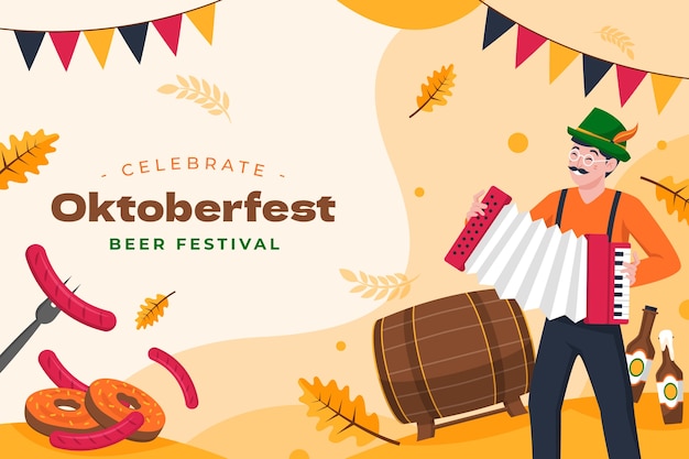 Fundo plano para celebração da oktoberfest