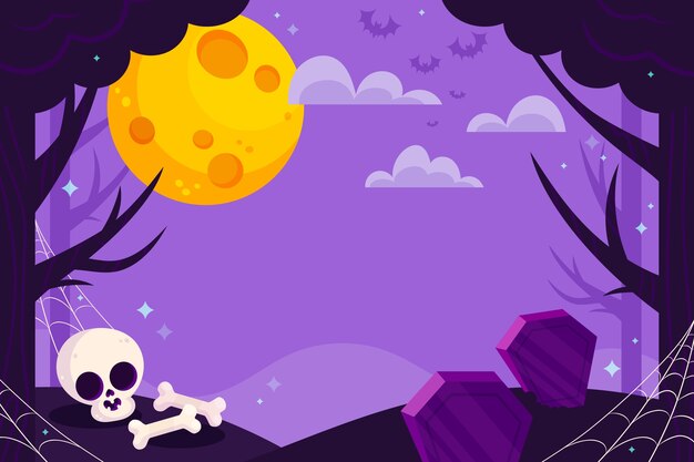 Fundo plano para festa de halloween