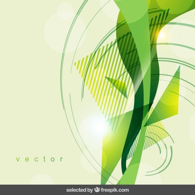 Vetor grátis geometric fundo abstrato verde