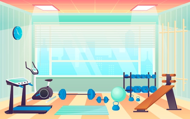 Gradiente home gym ilustrado