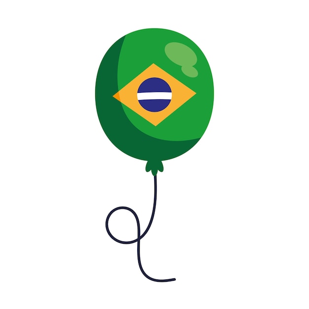 Vetor grátis ilustração de balão do brasil