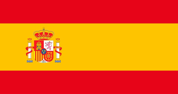 Vetor grátis ilustração, de, espanha, bandeira