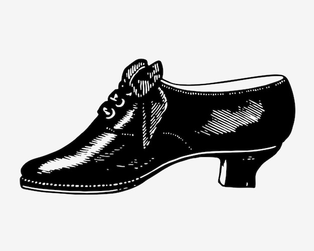 Vetor grátis ilustração de sapatos vintage