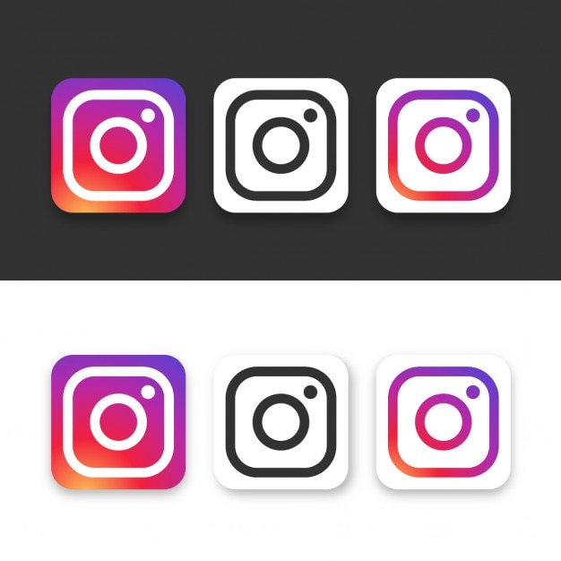 Vetor grátis instagram icon pack