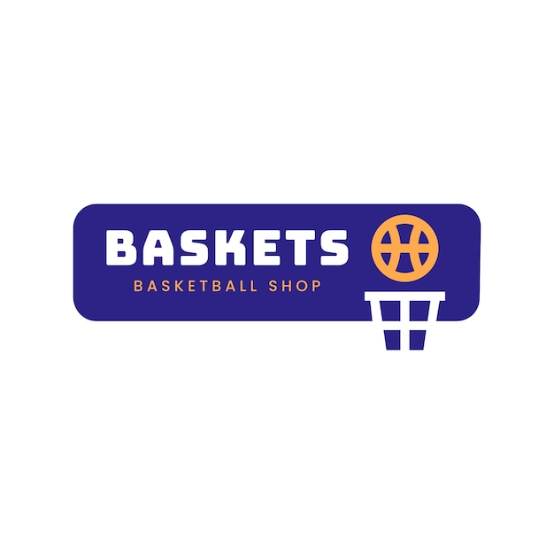 logotipo modelo de basquete