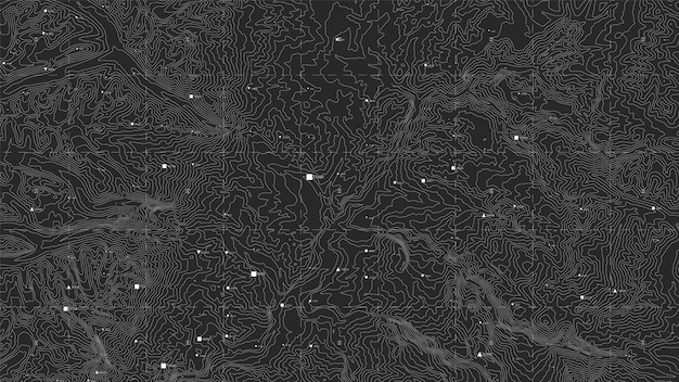 Vetor grátis mapa topográfico escuro