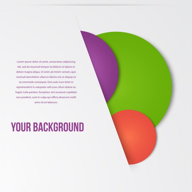 Molde de círculos de infografia de vetores. desenhar