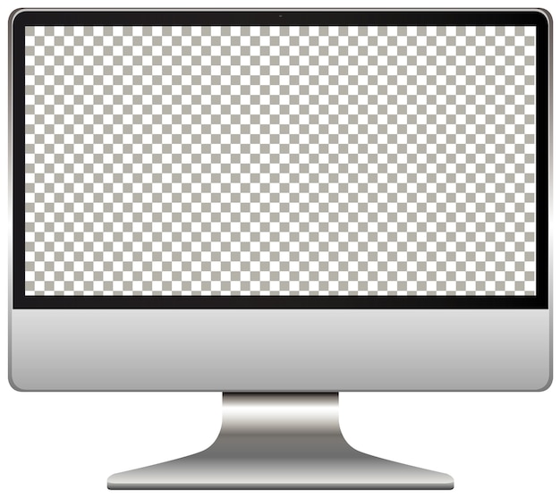 Monitor de computador com tela transparente