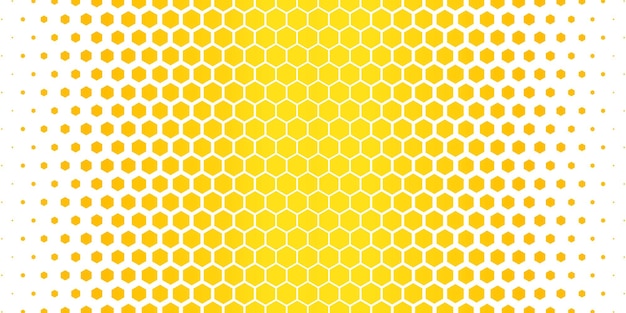 padrão hexagonal amarelo