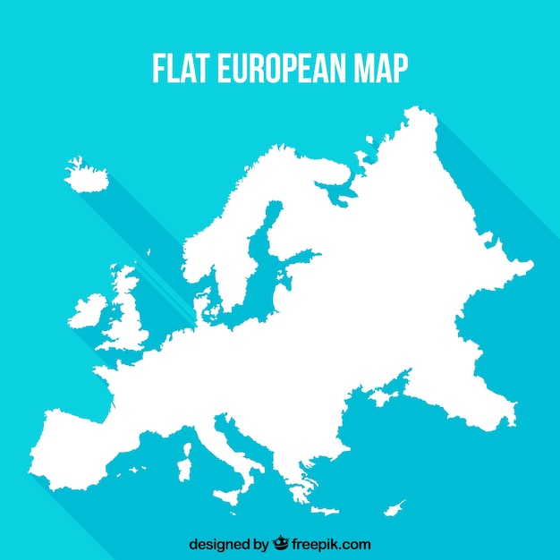 Plano, europeu, mapa, azul, fundo