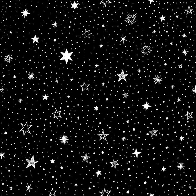 Seamless com estrelas handdrawn