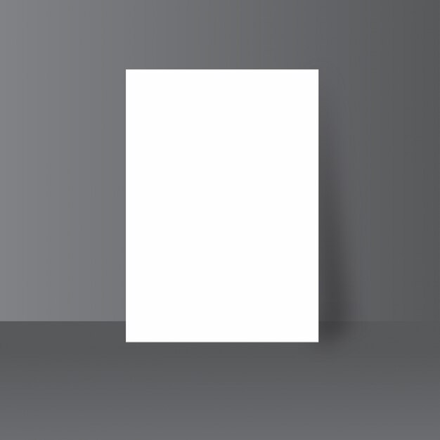 Simples Plain White Paper Mock up