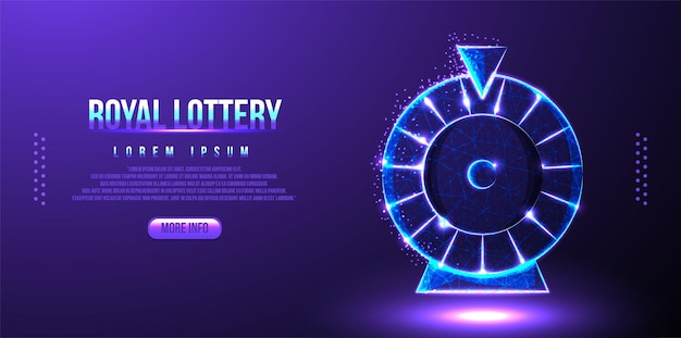 Vetor grátis spin lottery low poly