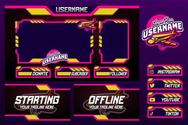 Stream Overlay Twitch Gaming