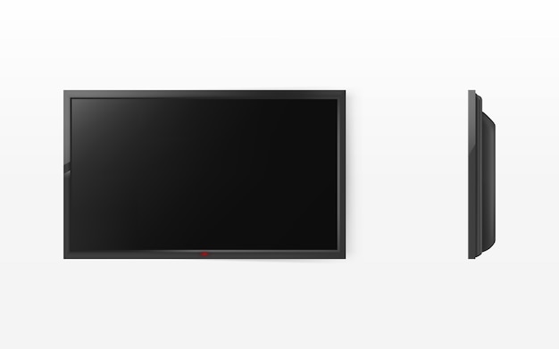 Tela de TV, moderno painel lcd preto para hdtv, wide-screen display