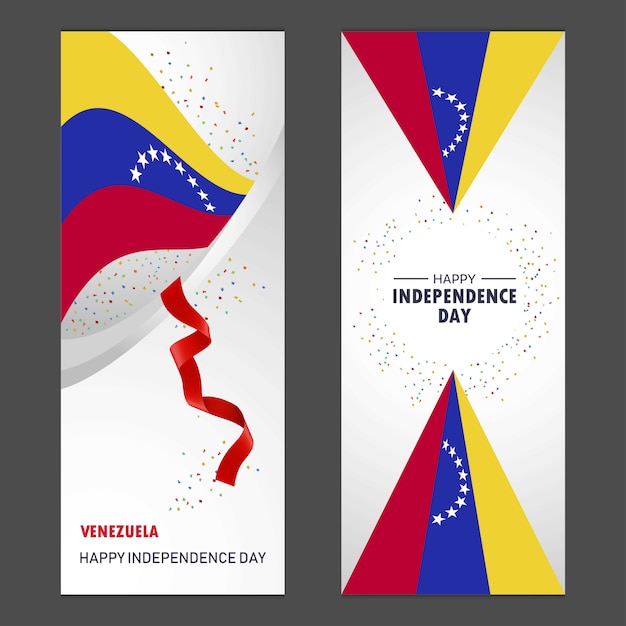 Vetor grátis venezuela feliz dia da independência