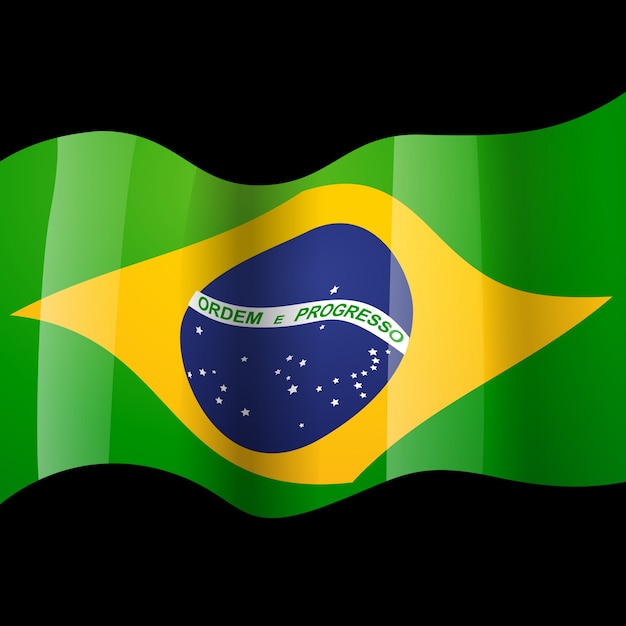 Vetor grátis vetor design da bandeira do brasil