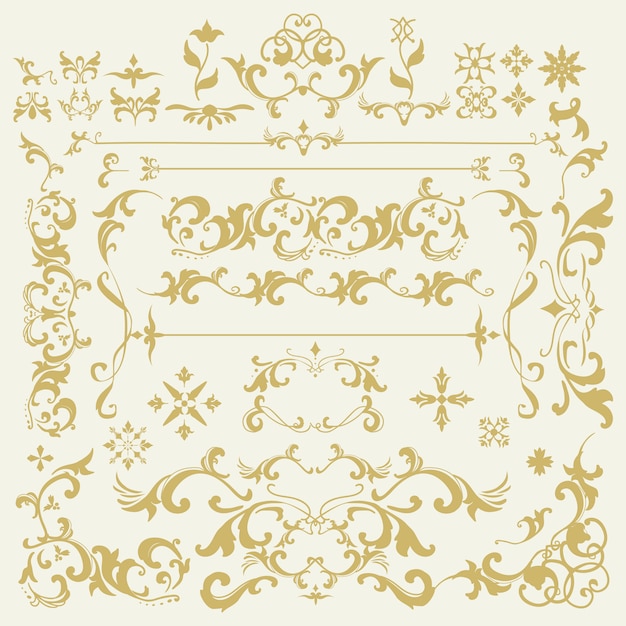 Vetor grátis vintage florescer ornamento quadro vector