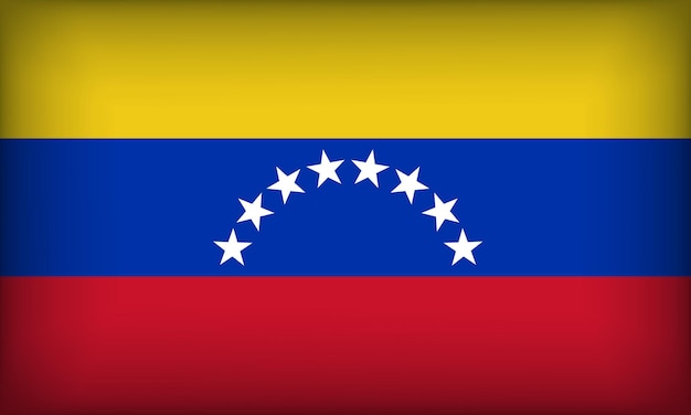 Vetor bandeira da venezuela com a cor original