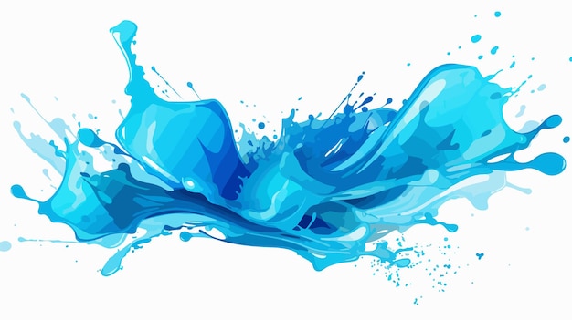 Vetor blue splash on white ilustração vector art