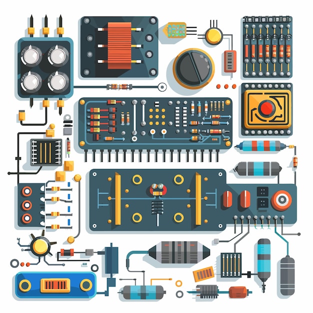 Vetor circuito eletrônico