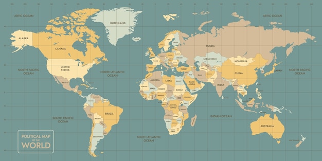 Composição de mapas planos desenhados à mão