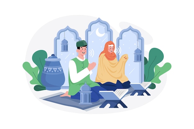 Conceito de ilustração de Eid Mubarak