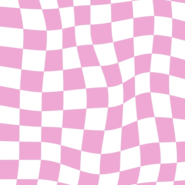 Vetor cute simples branco rosa quadrados fluidos padrão distorcido fundo quadradinho minimalismo retro anos 60