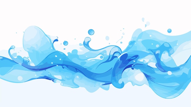 Vetor desenho de fundo de ilustração blue splash