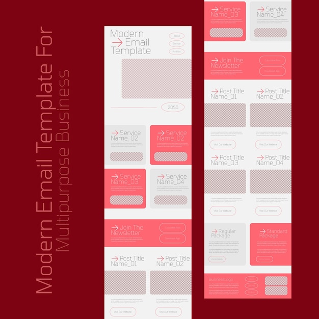 Vetor desenho de wireframe de página de chegada para negócios modelo de layout de site de uma página desi responsivo moderno