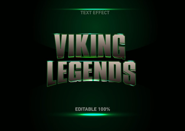 Design de efeito de texto Viking