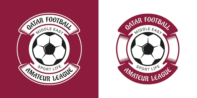 Emblema de futebol da Liga Amadora do Qatar