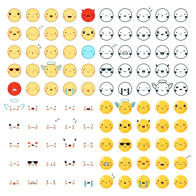 Emoticons Big Set