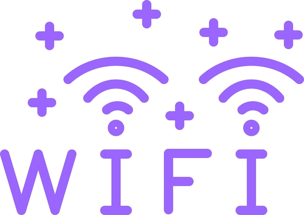 Vetor estilo de ícone wi-fi de design vetorial