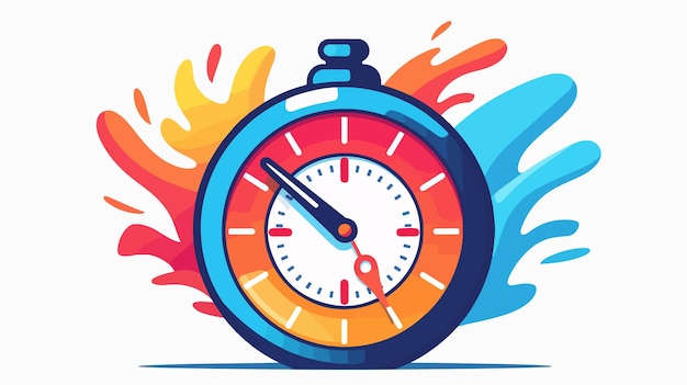 Vetor fast time logo vector icon concept stock vector (vector de ícones de tempo rápido) (em inglês)