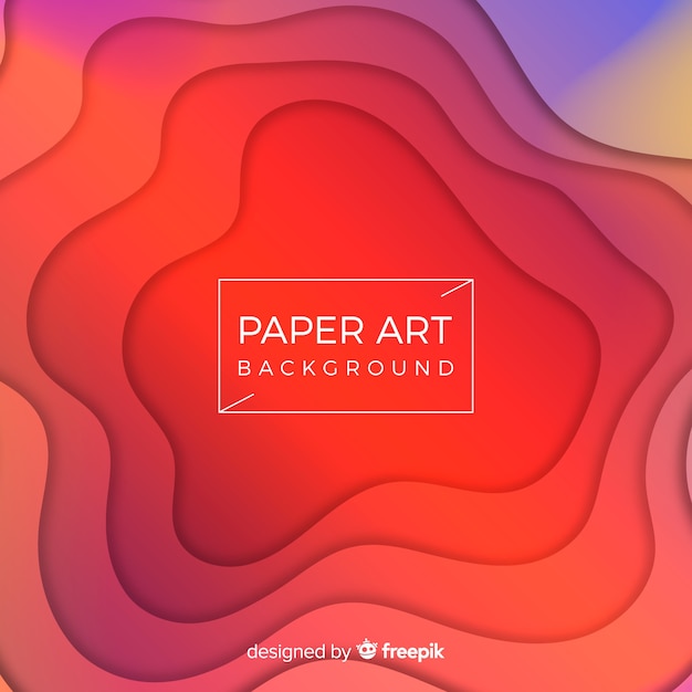 Vetor fundo de arte de papel