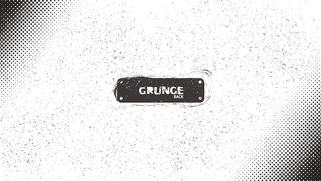 Vetor grunge bw meio-tom grão ruído arranhar onda