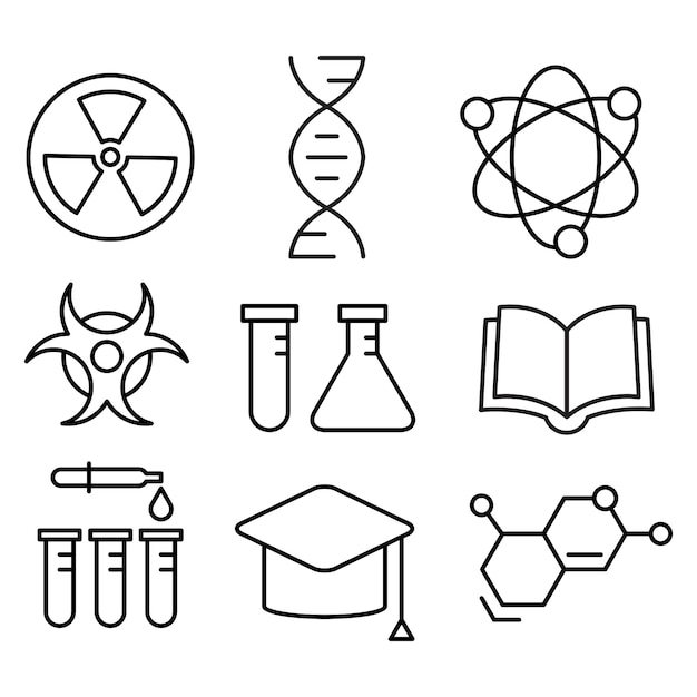 ícone de química dos laboratórios