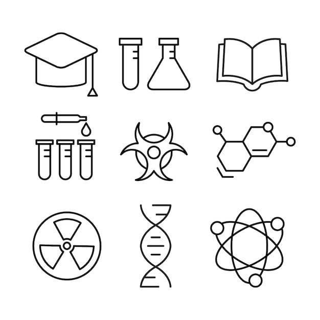 ícone de química dos laboratórios