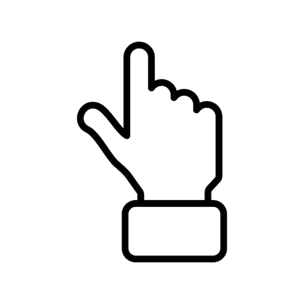 Vetor Ícone do dedo do cursor