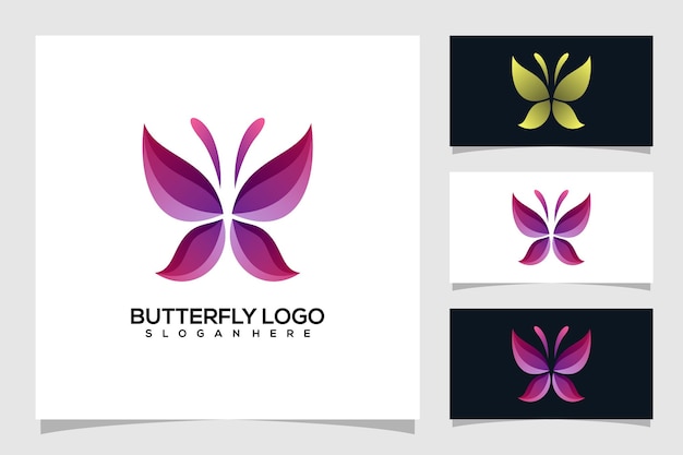 ilustração abstrata do logotipo da borboleta