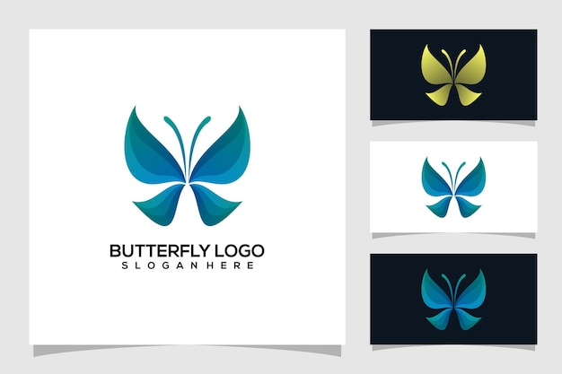 ilustração abstrata do logotipo da borboleta