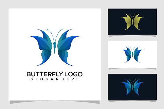 ilustração abstrata do logotipo da borboleta