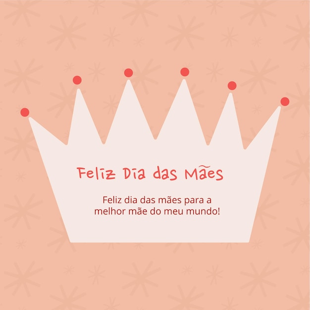 Vetor ilustração de coroa para o dia das mães