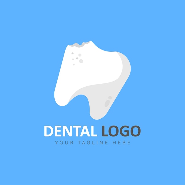 Ilustração de design de logotipo odontológico