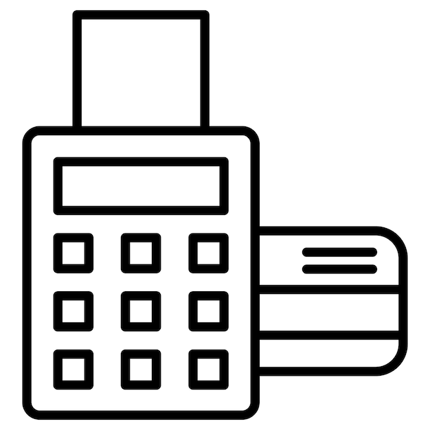 Ilustração do vetor Pos Terminal