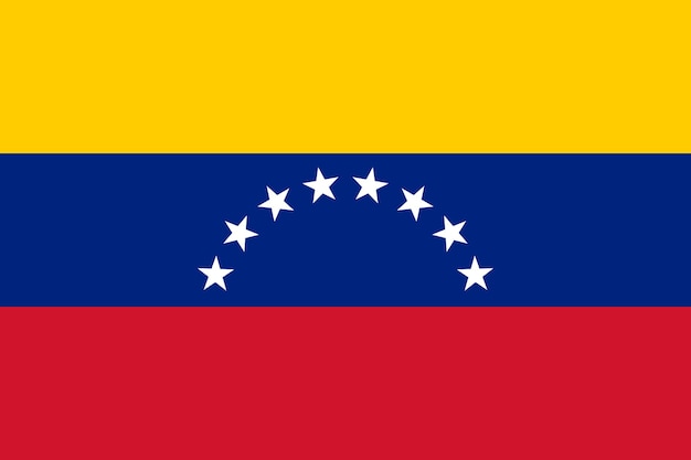 Vetor ilustração vetorial da bandeira da venezuela